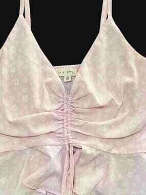 LA Hearts by PacSun Women's Pink and White Corset